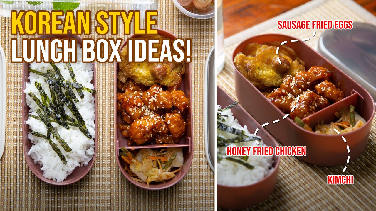 EASY KOREAN-STYLE LUNCH BOX MENU IDEAS 도시락