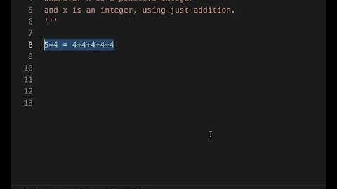 Multiplication using Recursive Addition in Python