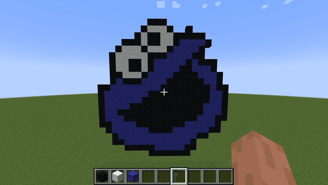 Creando al Monstruo Come Galletas en Minecraft | Pixel Art - YouTube