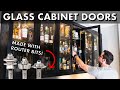 How To Make Glass Cabinet Doors with Router Bits // Home Bar Pt. 3