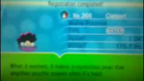 SHINY CLAMPERL IN POKÉMON X!!!