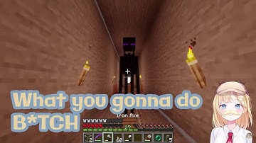 Ame Chased by Enderman after Insulting The Enderman [Hololive]