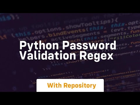 python password validation