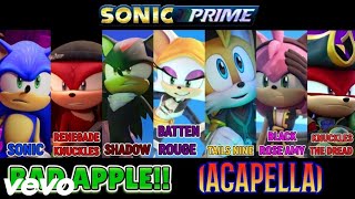 Sonic prime crew BAD APPLE!! Accaplla ( music video) 
