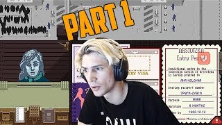 xQc Plays Papers, Please | Part 1 | xQcOW