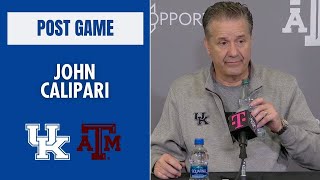 John Calipari talks Kentucky's overtime loss to Texas A&M