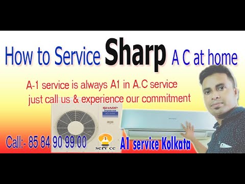 Sharp ac service at home #sharpacservice