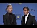 Benj Pasek & Justin Paul: Golden Globe Awards Backstage Interview (2018)