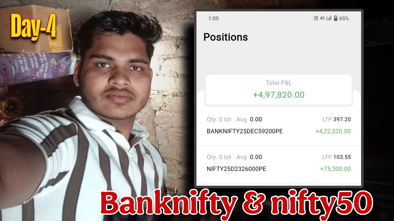 Day - 4 , Vip challenge (trading, fitness) by vip Thalua | banknifty & nifty50 live option trading. 