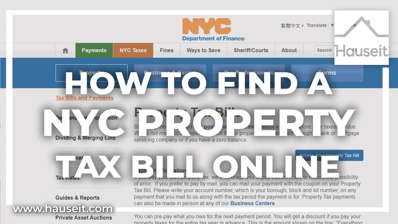 how-to-easily-look-up-nyc-property-taxes-online-tutorial-youtube