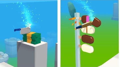 Flying Cut ASMR 🌈❤️💫 Very Satisfying And Relaxing ASMR Slicing Game