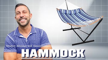 SUNCREAT Anti-Tip Heavy Duty Hammock and Stand