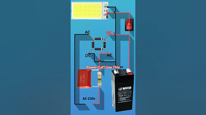 DIY Emergency Light ⚡ Make at Home with TP4056 | 3.7V LED Light for Power Cut #shorts