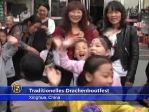 China: Vorbereitungen fr das Drachenbootfest am 6....