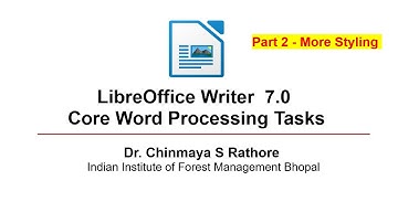 LibreOffice Writer 7  Part 2  - More Styling