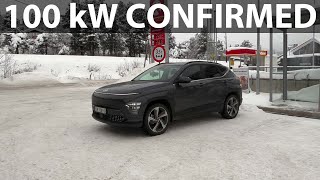 Hyundai Kona MY2024 charging test