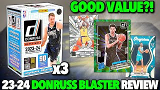 DONRUSS RETAIL IS GOOD VALUE?! 😳🔥 2023-24 Panini Donruss Basketball Retail Value Blaster Box Review