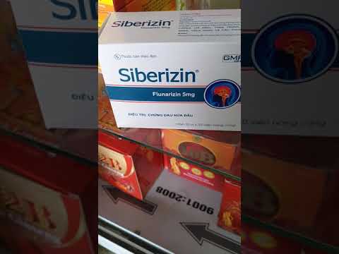 siberizin, flunarizin, đau nửa đầu, rối loạn tiền đình