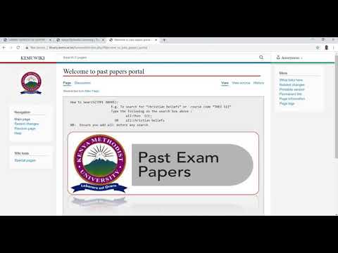 How to access past exam papers