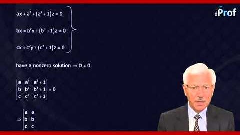 Continued Solved questions on Determinants | IIT JEE Math Video