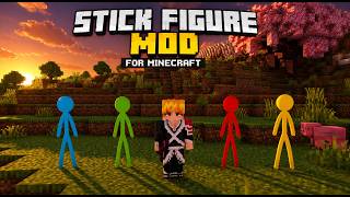 Become Stickman in MCPE 1.26+ | Alan Becker Stickman addon Minecraft screenshot 1