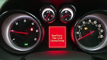 Vauxhall Astra Diesel Particular Filter Is Full Continue Driving Reset