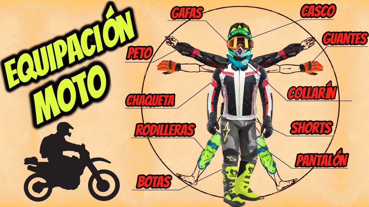 EQUIPACIÓN para MOTO trail y enduro : casco, botas, guantes, chaqueta, ropa - YouTube