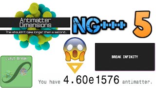 Antimatter Dimensions NG+++ Episode 5: BREAKING INFINITY!