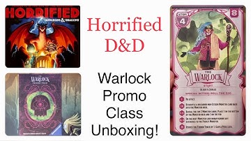 Warlock Promo Class for Horrified Dungeons and Dragons (2025) Unboxing