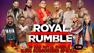 30 MAN ROYAL RUMBLE FOR 5K SUBSCRIBERS!!!