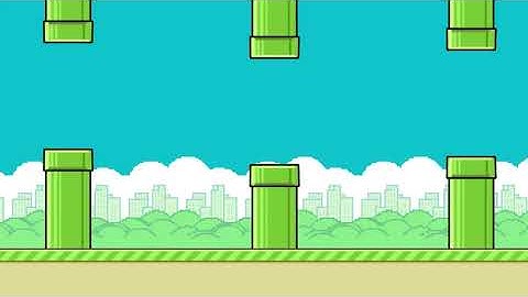 Flappy Bird Background Animation   Free Video  - Game Background With Download Link