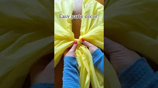 Giant bows from Dollar Tree tablecloths! #dollartree #craft #hacks #party #celebration