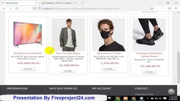 Ecommerce Website CodeIgniter in PHP With Source Code For Free Download