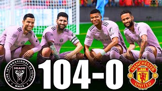 FIFA 23 | RONALDO, MESSI, MBAPPE, NEYMAR, ALL STARS | INTER MIAMI 104-0 MANCHESTER UNITED | PS5 4K