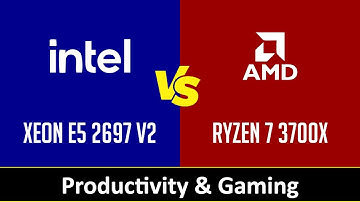 Intel Xeon E5 2697 v2 vs AMD Ryzen 7 3700X - Productivity & Gaming (RTX 2080 Ti)