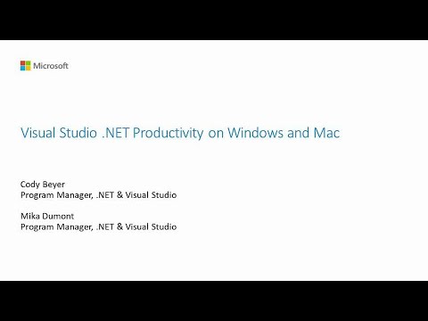 Visual Studio .NET Productivity on PC and Mac