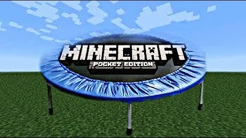 How to make trampoline MCPE
