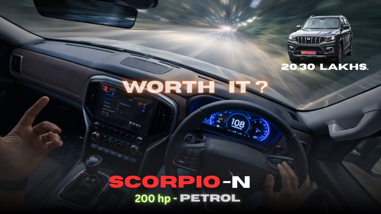 Driving the SCORPIO N | Daddy hi Kehde ☠️ #scorpio #mahindra #fyp #vlog #explore #viral 