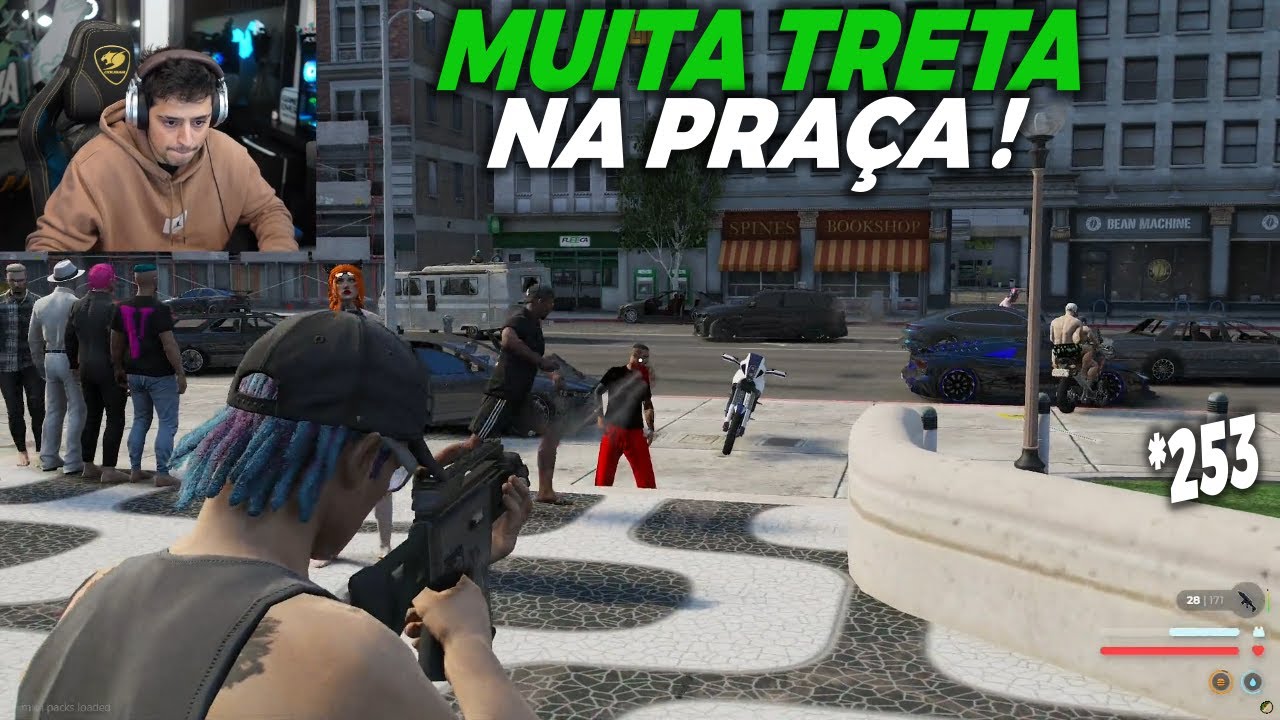 MUITA QUEBRADEIRA NA PRAÇA! CAIRAM ALGUNS DA FRANÇA! RUF E FRANÇA VÃO RESGATAR! GTA RP *253