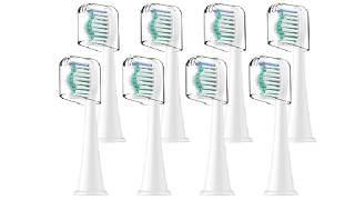 Toothbrush Heads, 8 Pack Electric Toothbrush Replacement Heads for Philips Sonicare Soft Dupont Bris
