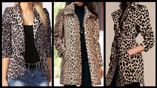 50+ Winter wear Leopard Print warm jackets and coats design ideas 2020