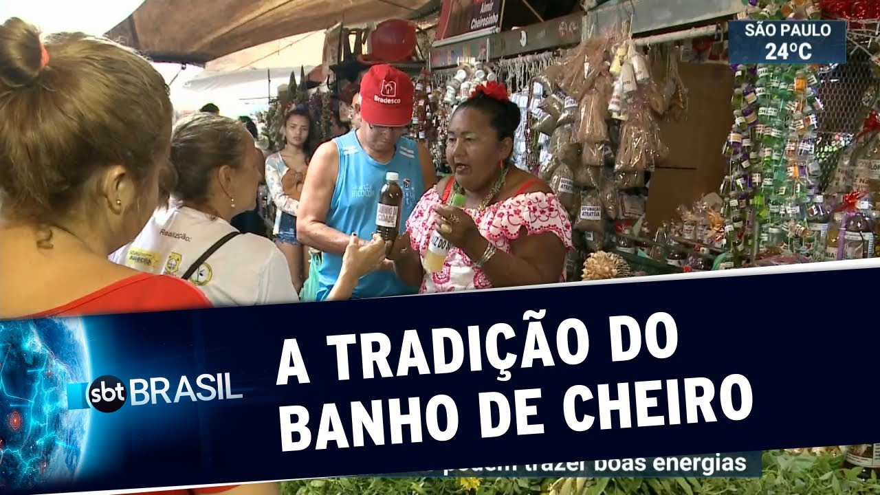 Banho de cheiro inspira e movimenta mercado mais famoso de Belém | SBT Brasil (31/12/19)