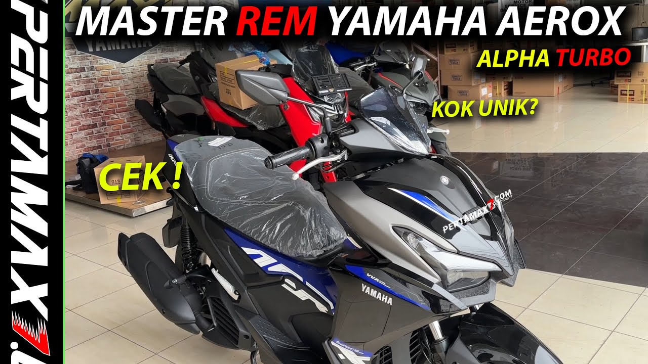 UKURAN Master Rem Depan Belakang Yamaha Aerox Alpha Turbo Merek 