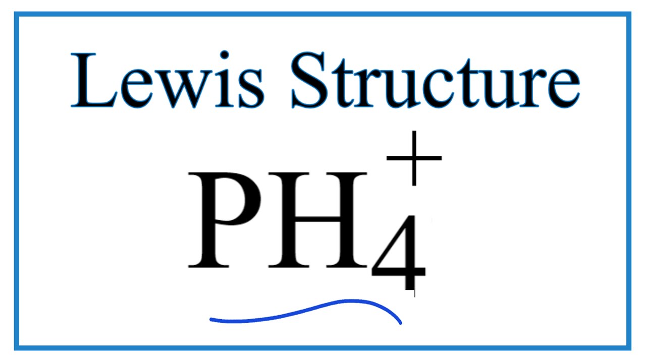 Electron Dot Structure for PH4+, Lewis Structure, Lewis dot structu...