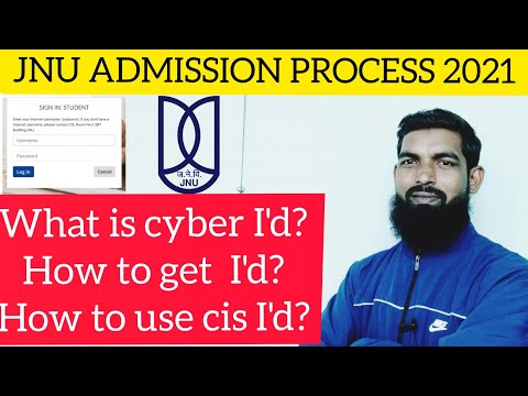 jnu admission process||internet username||cis id||