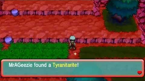 Where To Find Tyranitarite: Pokemon Alpha Sapphire and Omega Ruby [ORAS]