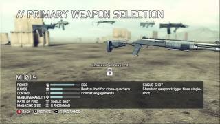 Ghost Recon Future Soldier Beta Weapons and Equipment (All Classes) HD