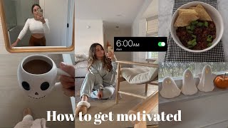 How to get motivated | Fall day in the life | Easy Chili Recipe | Oztober