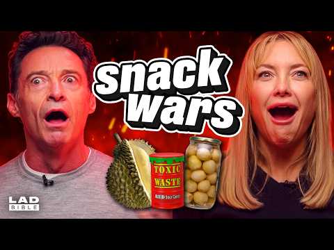 Hugh Jackman and Kate Hudson Face Off In The Ultimate Snack Wars Showdown