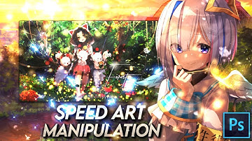 speed art gfx manipulation on Photoshop collab with @miswxgame #android